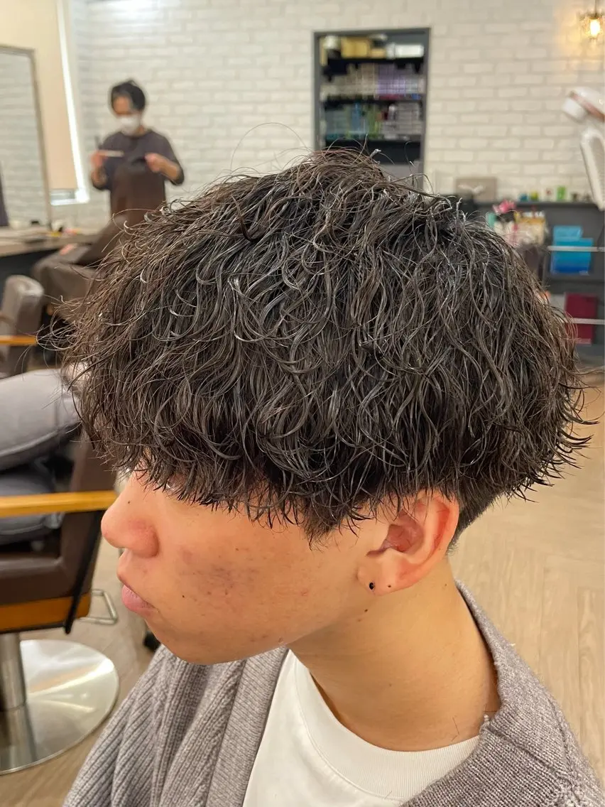 パーマ メンズ メンズパーマ 波巻きパーマ カット パーマ 【マンツーマン接客】 ✂︎🟡酒井司🟡のヘアスタイル