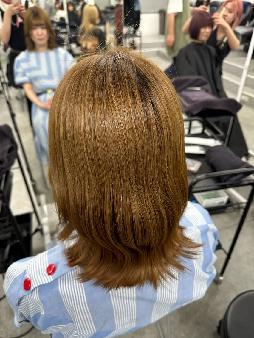 セミロング カラー 🎀 yuuka🎀のヘアスタイル