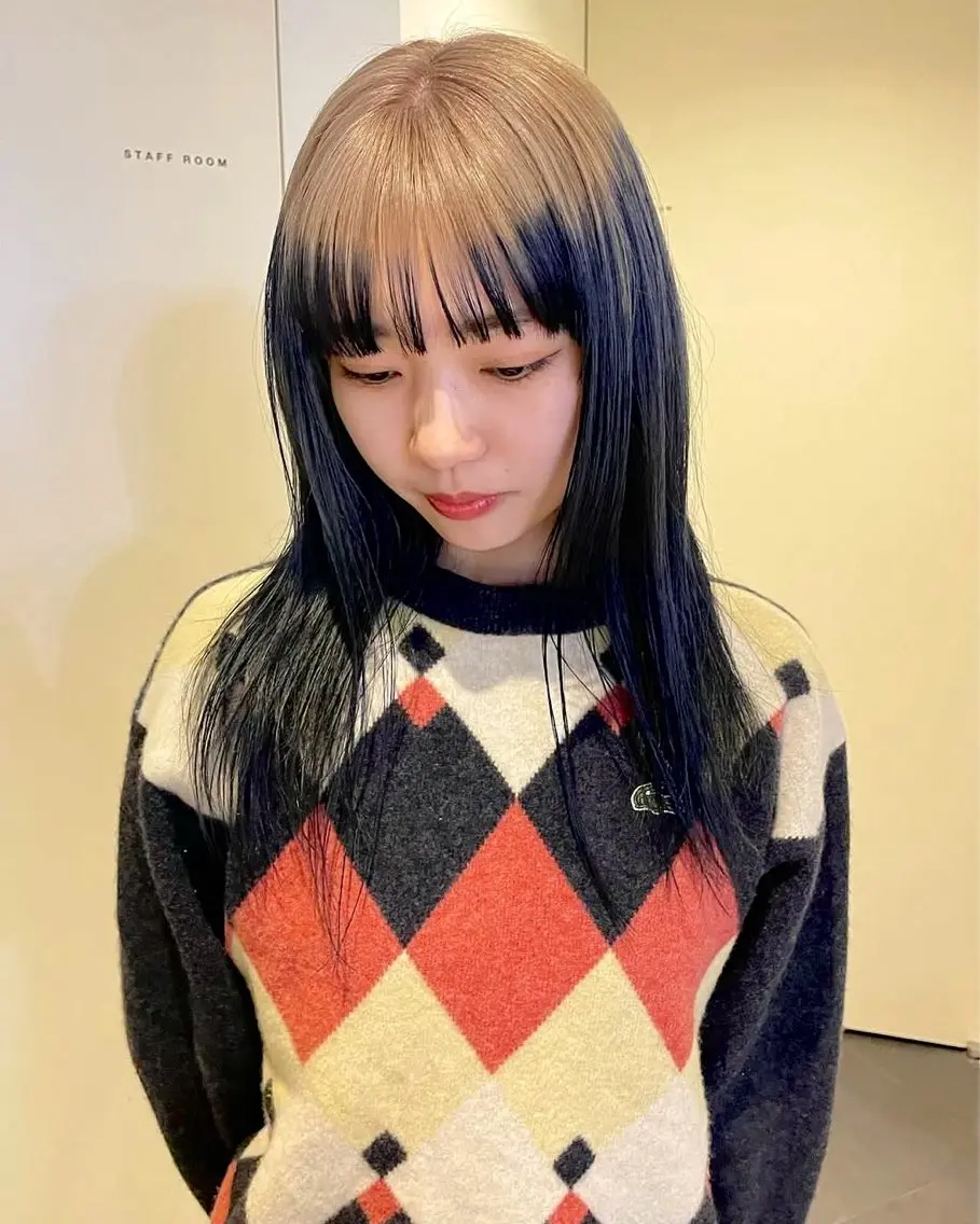 ロング ヘアカラー ナナ 福岡美容室のヘアスタイル