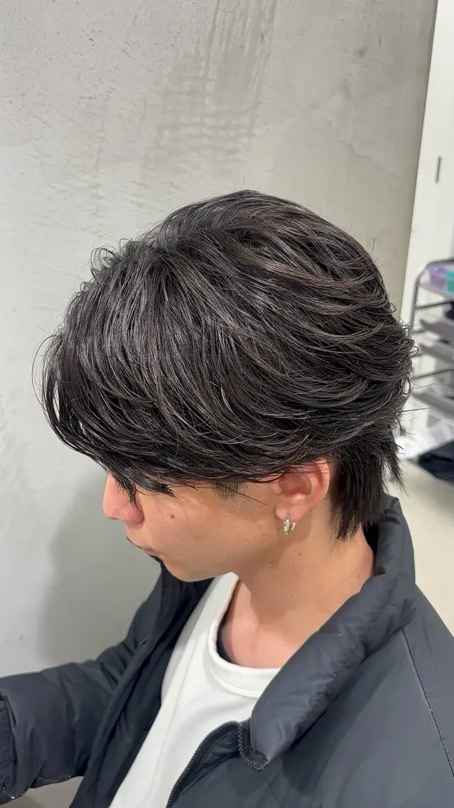 ショート パーマ メンズ カット パーマ 名古屋メンズパーマ /松井生のヘアスタイル