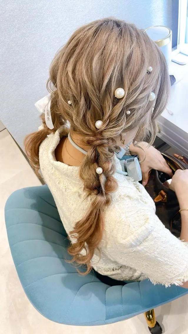 ロング ヘアアレンジ ツインテール 大嶋 日向子のヘアスタイル