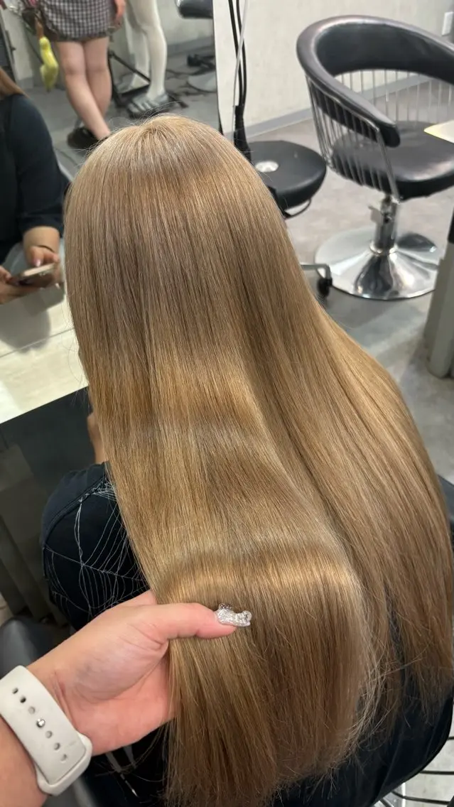 ロング カラー ヘアカラー ちば ゆいのヘアスタイル