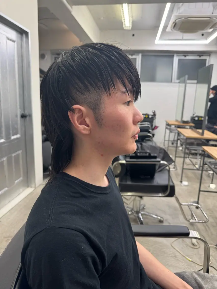 ショート メンズ メンズウルフカット マレットヘア ショートヘア 縮毛矯正 ウルフカット カット トリートメント 💈メンズ特化💈 TASUKUのヘアスタイル