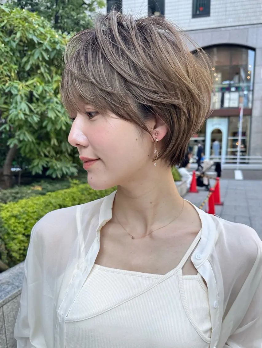 ショート ショートボブ ボブ ショートヘア 《カットで若返り》 ショート特化/‬荒砂のヘアスタイル