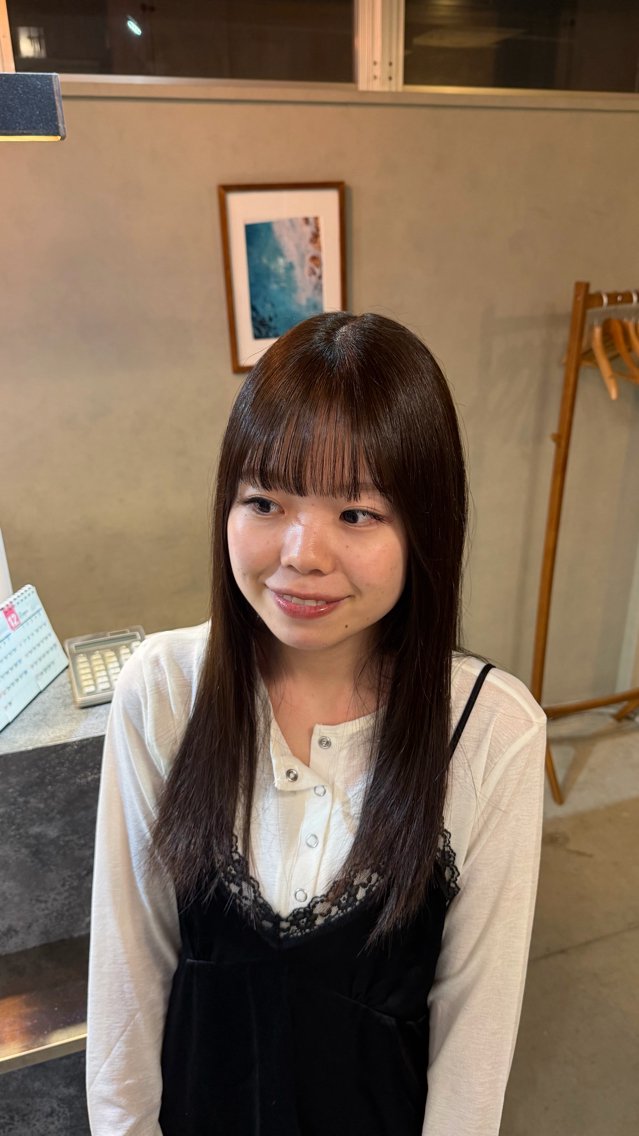 ロング カラー ブラウンカラー オリーブブラウン ヘアカラー ruup  Aru みさきのヘアスタイル