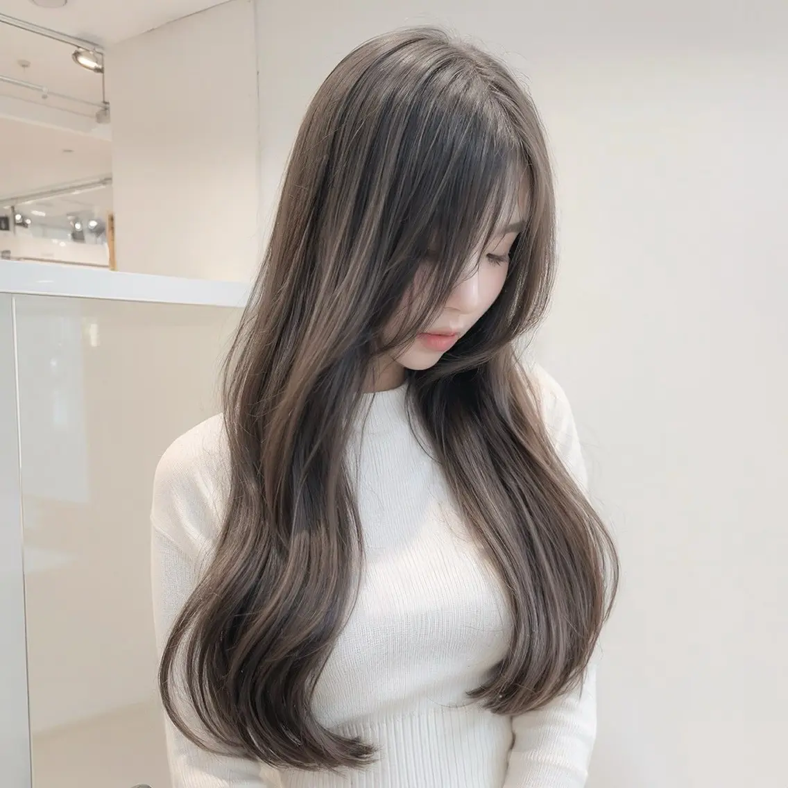 ロング 嶋田 侑弥のヘアスタイル