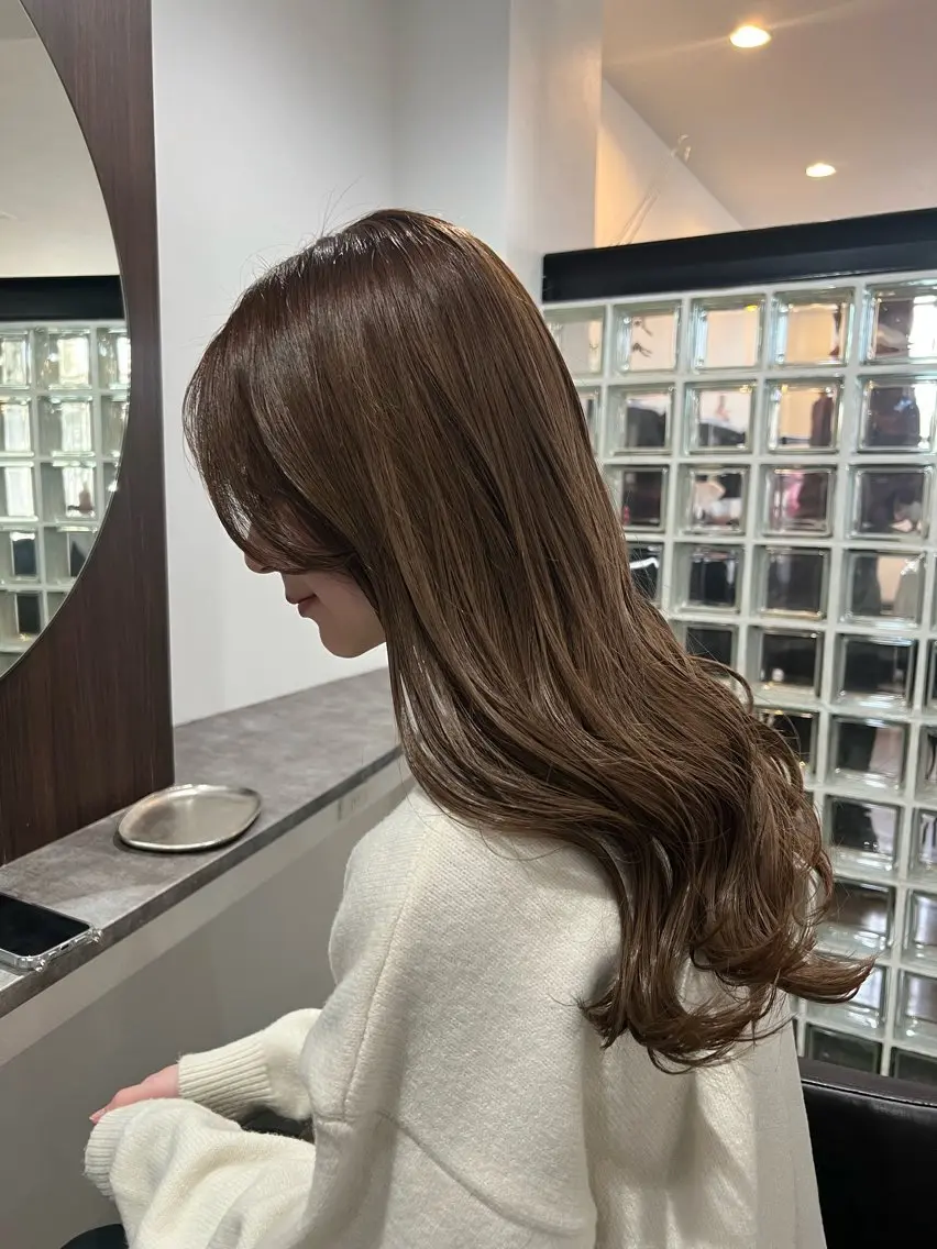 ロング カット ヘアカラー トリートメント 艶髪/髪質改善 【熊野隼人】のヘアスタイル