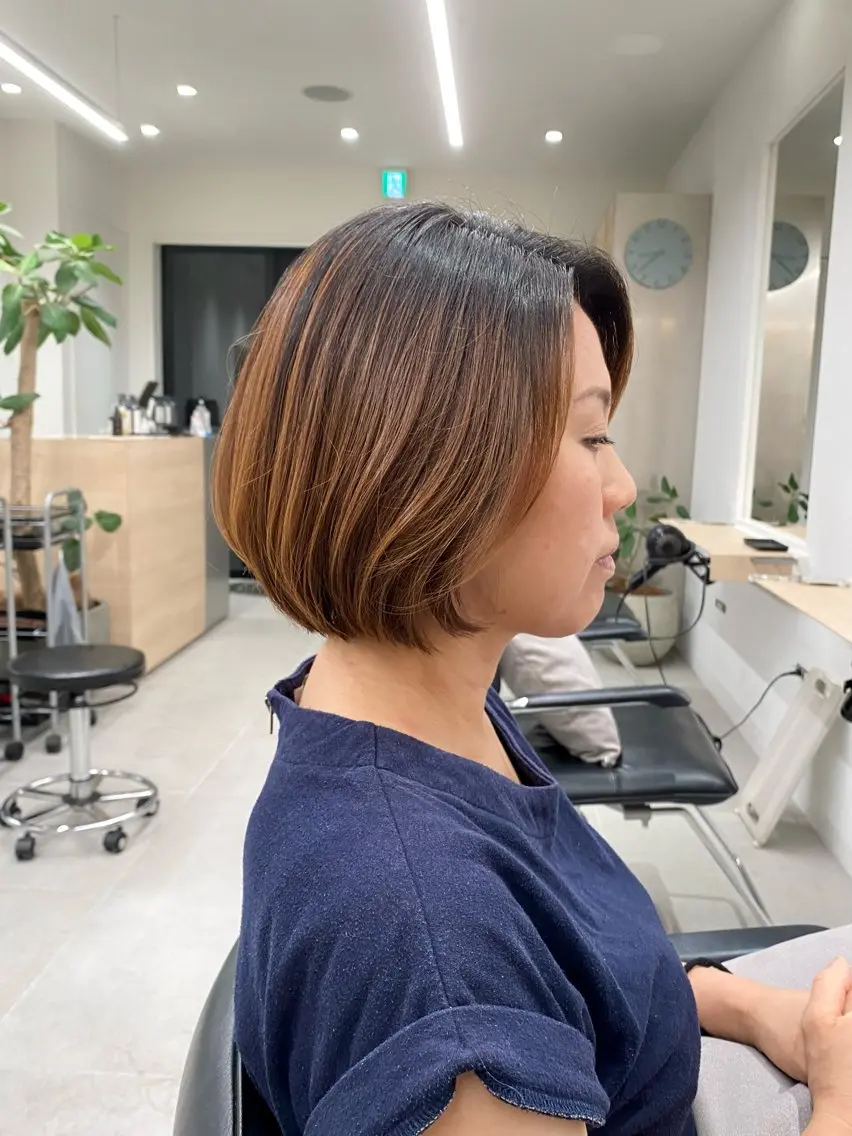 ショート ショートボブ ボブ ショートヘア sara/レイヤー /カラー【東日本橋】のヘアスタイル