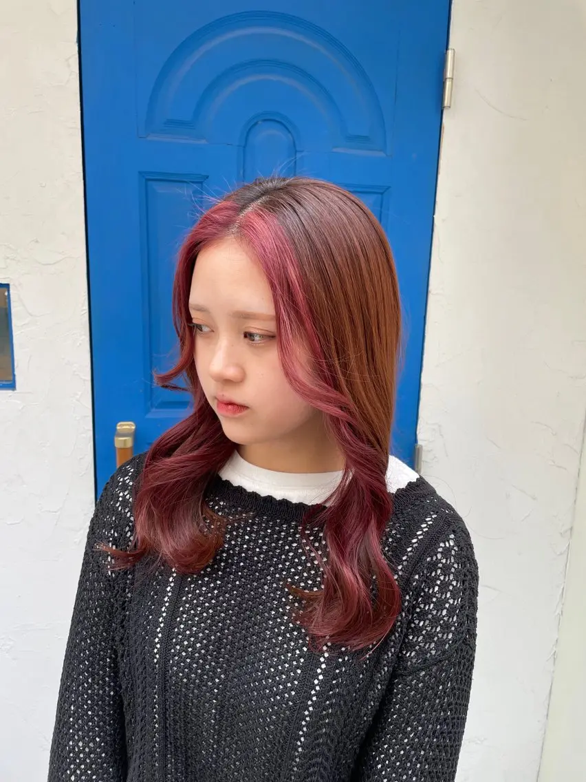 セミロング ミストバング 金津 魁杜のヘアスタイル