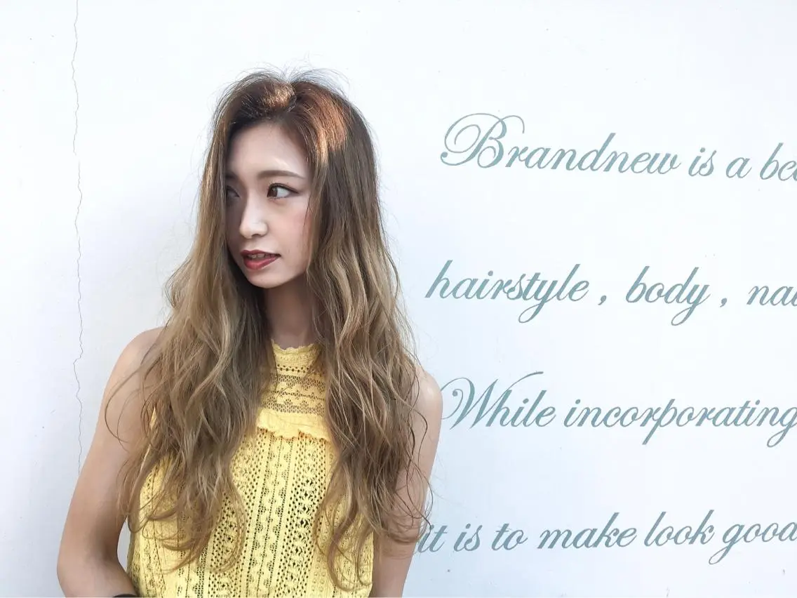 ロング カラー カット ヘアカラー トリートメント なんば髪質改善カラー Ardoreのヘアスタイル