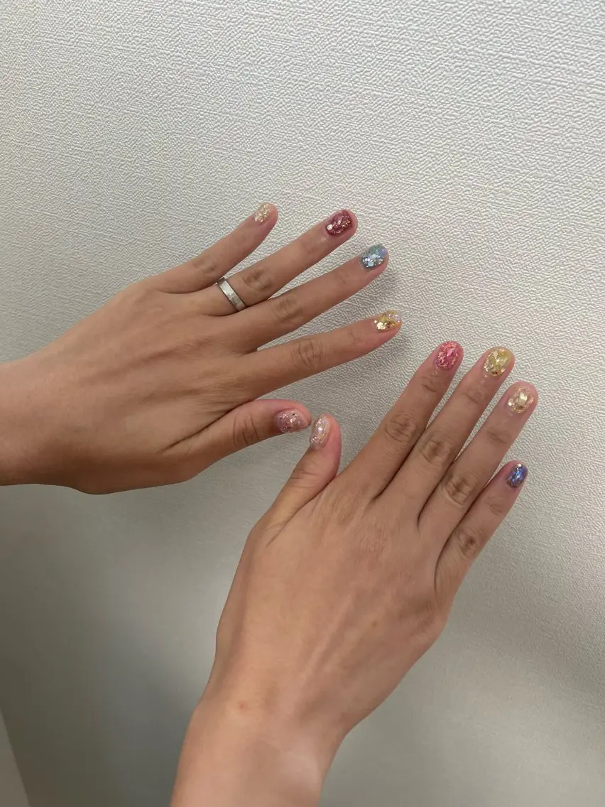 ネイル キラキラネイル 持ち込み ハンドネイル ネイル&アイラッシュ abeeのネイルデザイン