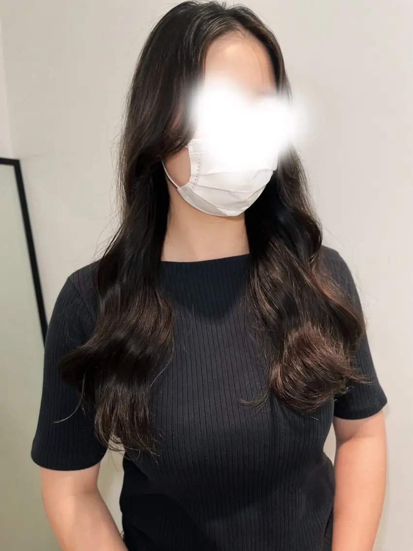 ロング 韓国風ヘア 縮毛矯正 カット パーマ トリートメント レイヤー/デジパ SAKIのヘアスタイル