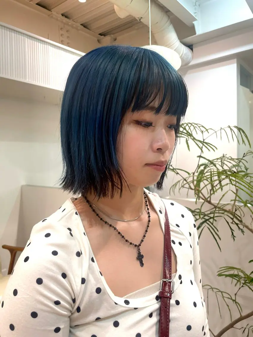 セミロング カラー ヘアカラー トリートメント ヘアセット 🪅ブリーチカラー 🪅琉羽Ruuのヘアスタイル