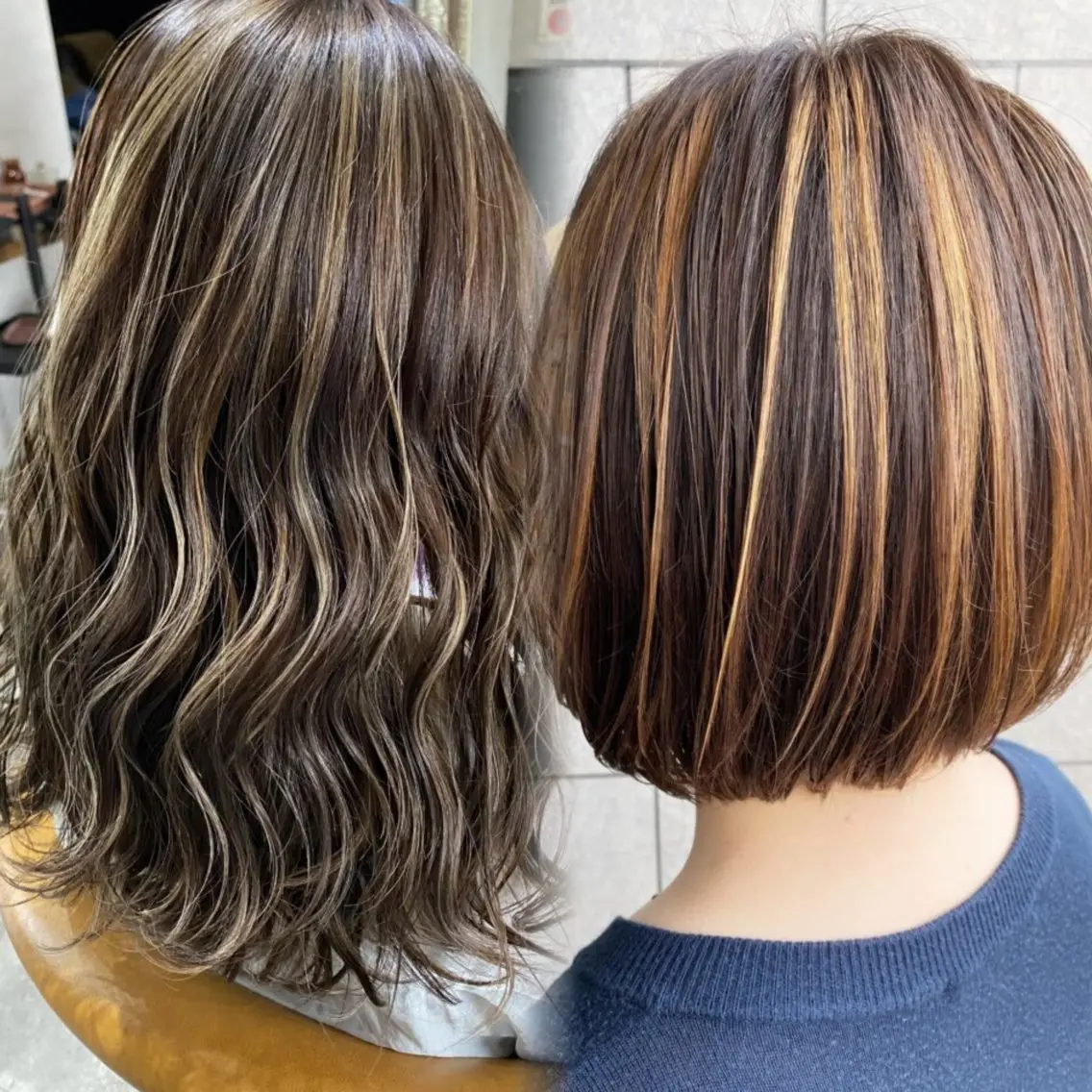 カラー 小川 遥のヘアスタイル