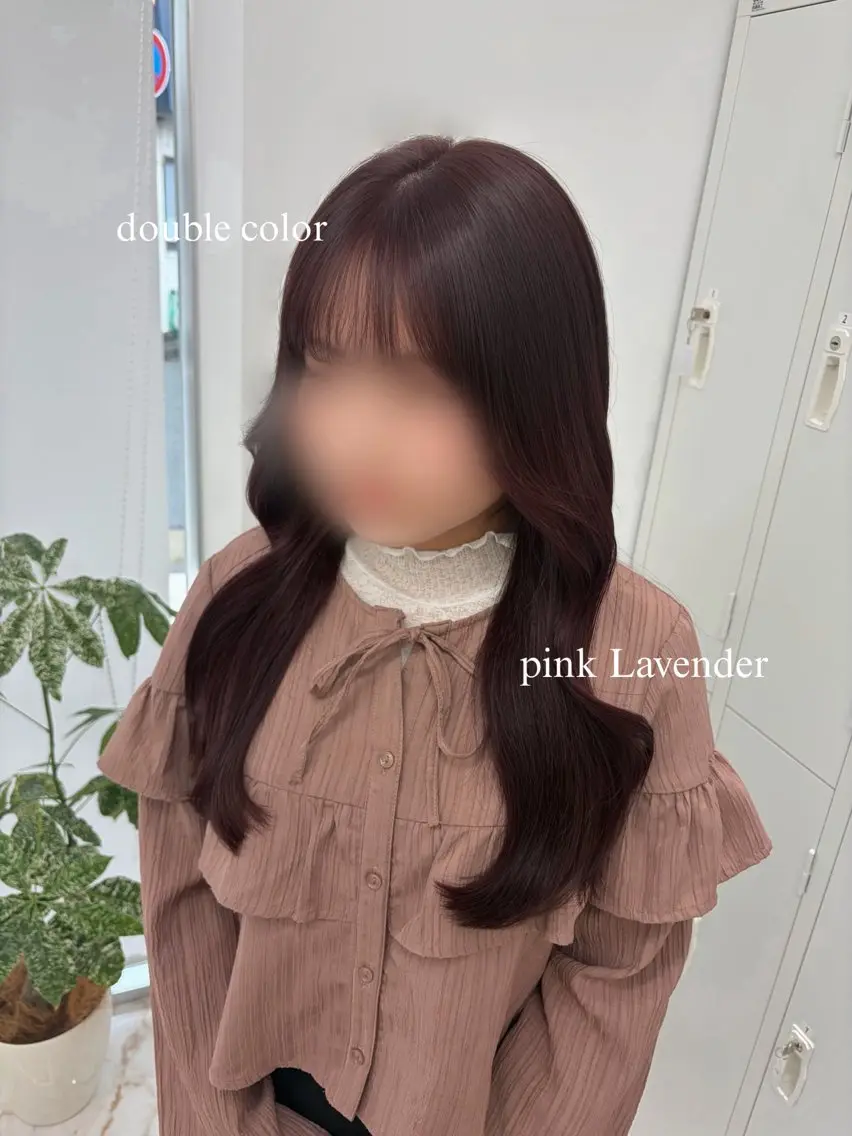 ロング カラー ダブルカラー ラベンダーカラー ピンクカラー ピンクラベンダー 髪質改善 SLASHスラッシュ 藤本らむねのその他イメージ
