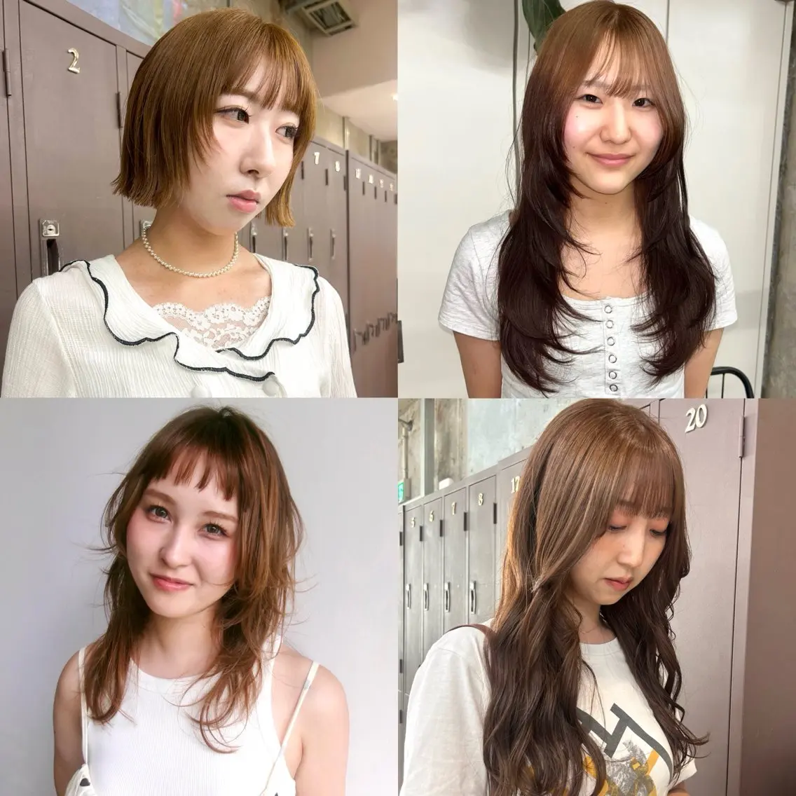 セミロング カラー ブラウンカラー ヘアカラー 伊藤ほのか/柔らかパ ーマ/ダブルカラーのヘアスタイル
