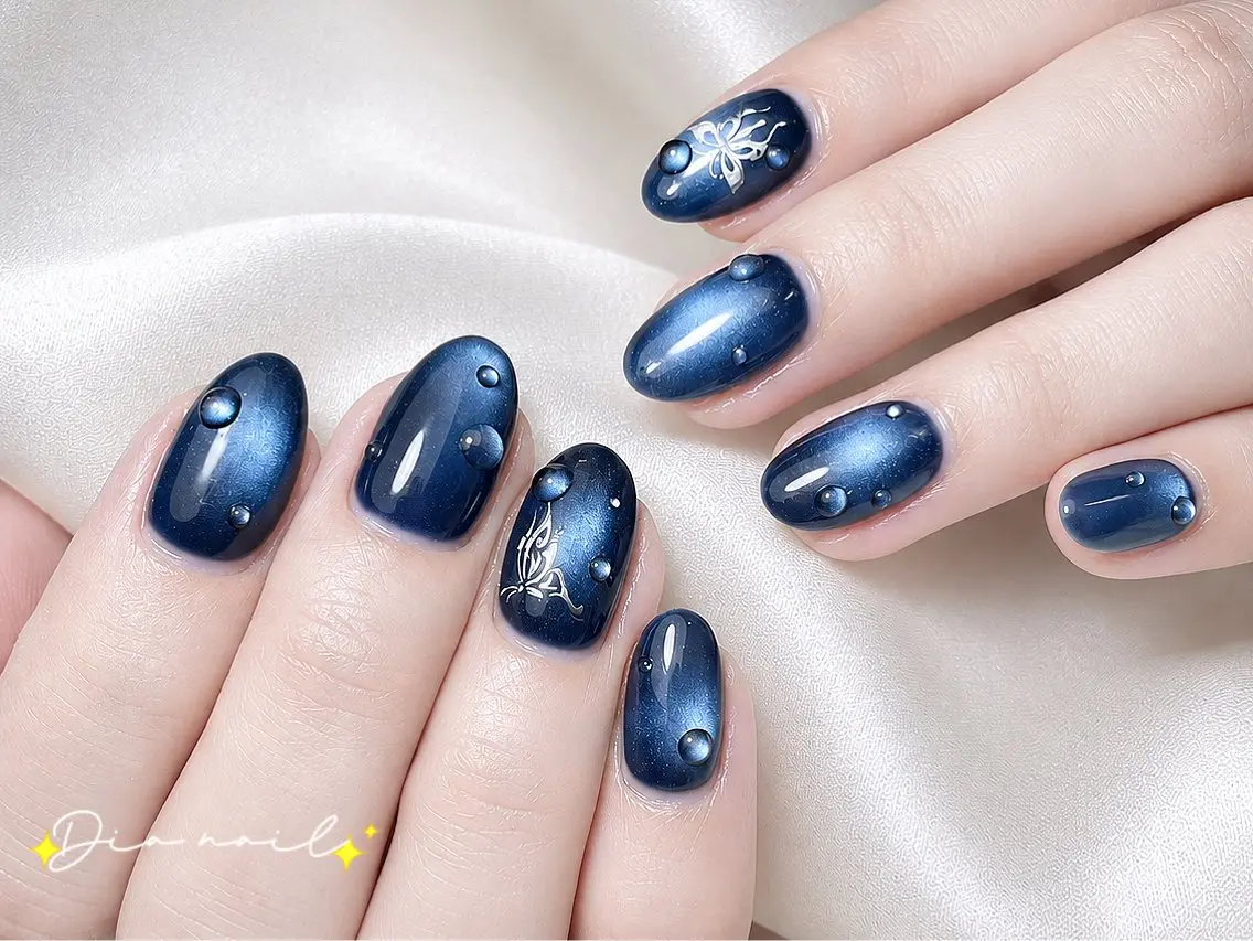 ネイル フットネイル 韓国ネイル レース マグネットネイル ニュアンスネイル ハンドネイル Dia nail サロンのネイルデザイン
