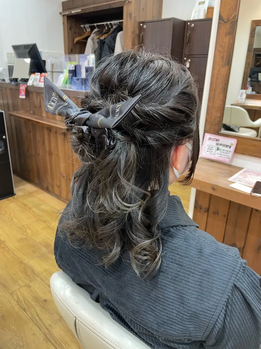 ミディアム ヘアアレンジ ヘアセット 💖ダブルカラー/ ヘアセット/晴香💖のヘアスタイル