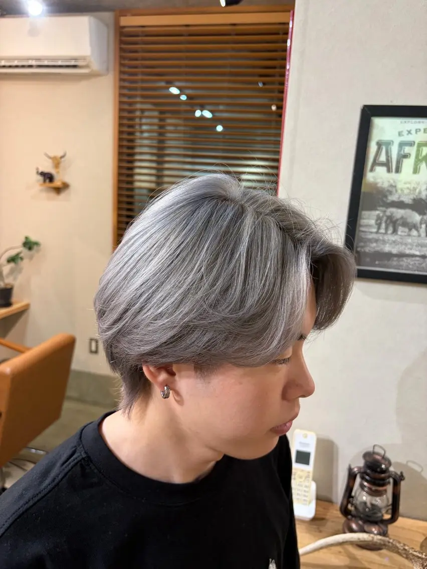 ショート カラー メンズ ヘアカラー ✂︎YUUSEI ✂︎のヘアスタイル