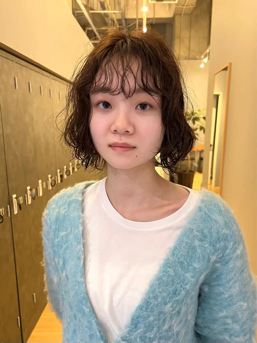 ショート ボブ ボブ/パーマ 村中　仁人のヘアスタイル