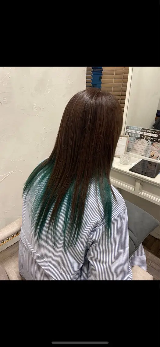 ロング カラー インナーカラー 髪質改善 萩原 尚基のヘアスタイル