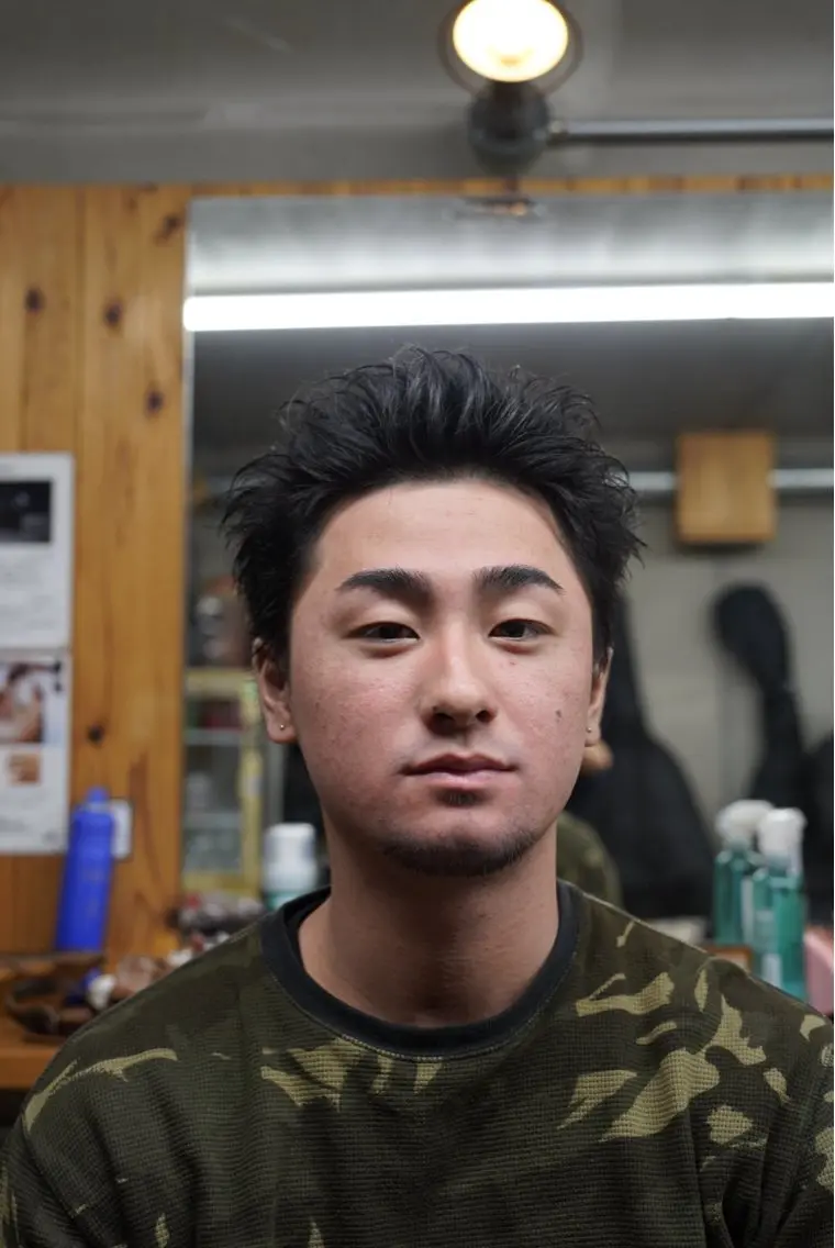 メンズ スパイキーショート カット ヘアセット 関 晃哉のヘアスタイル