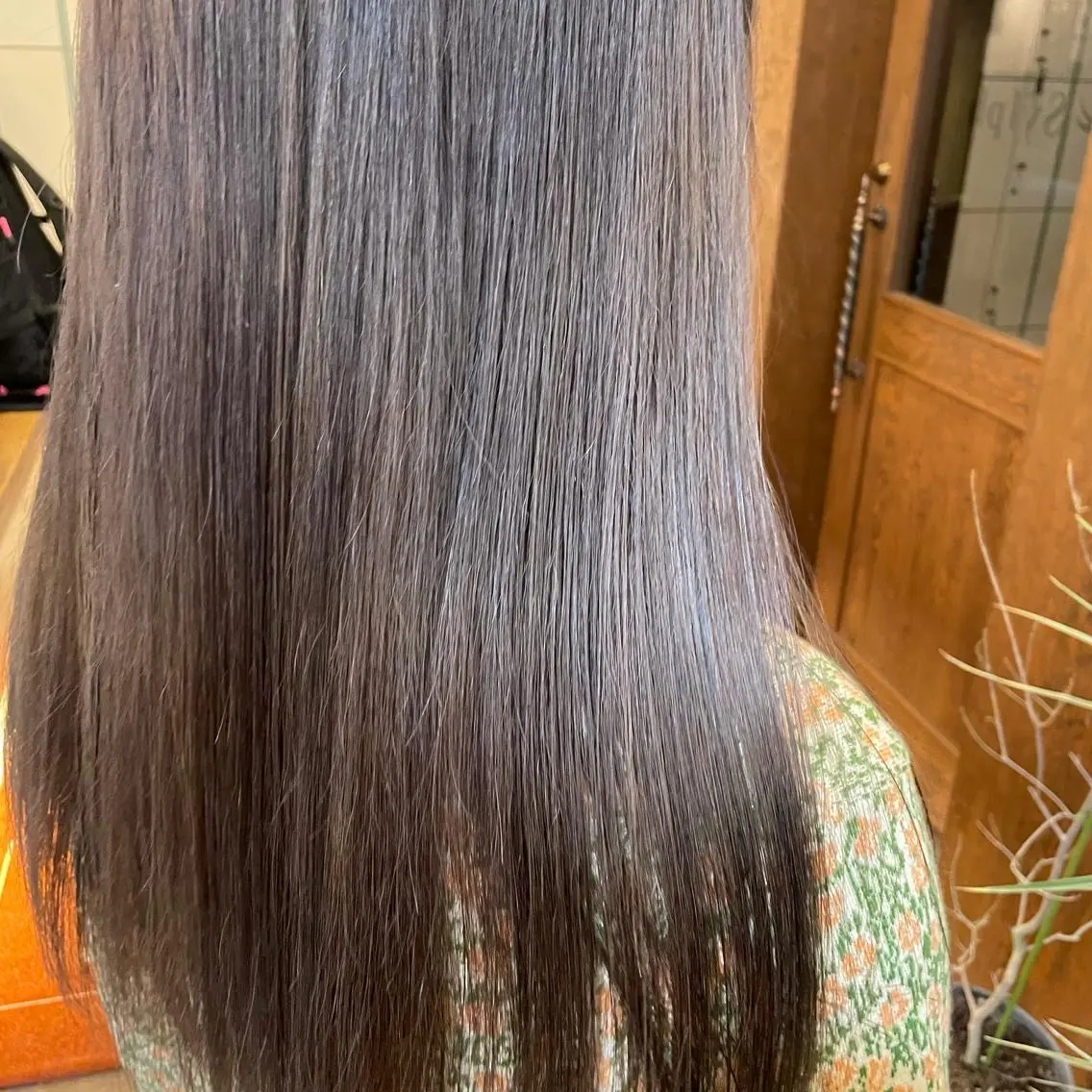 ロング カット ヘアカラー トリートメント しもかわ かほのヘアスタイル