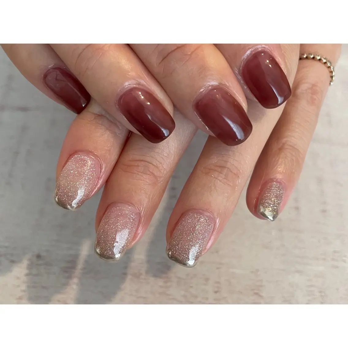 ネイル ハンドネイル 𖡼 yumenoのネイルデザイン
