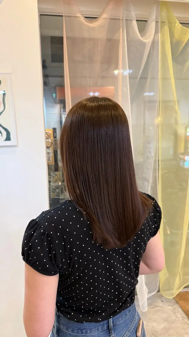 セミロング カラー ベージュカラー ラベンダーカラー ラベンダーベージュ カット ヘアカラー 【YARD.】橋本 稀乃のヘアスタイル