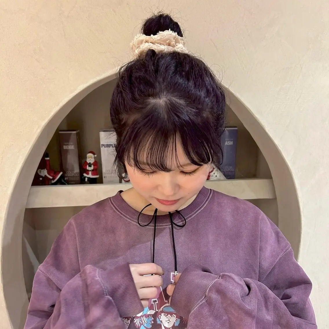 ミディアム カラー 🎀【透明感カラー 縮毛矯正】さえ🎀のヘアスタイル