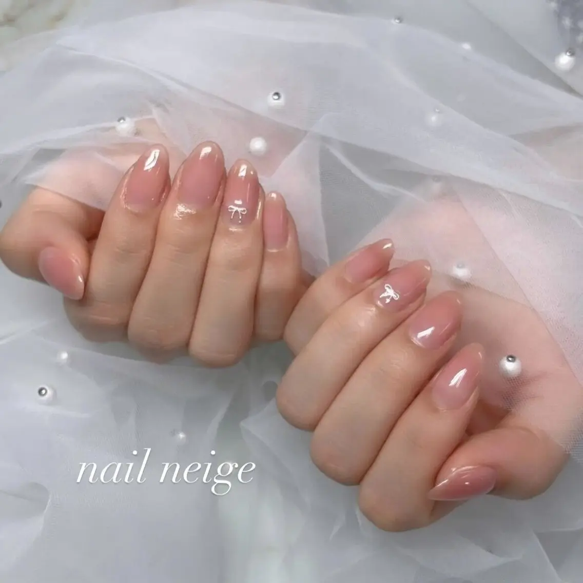 ネイル ジェルネイル マグネットネイル ニュアンスネイル ワンカラーネイル パラジェル Nail Neige🐈🌙のネイルデザイン