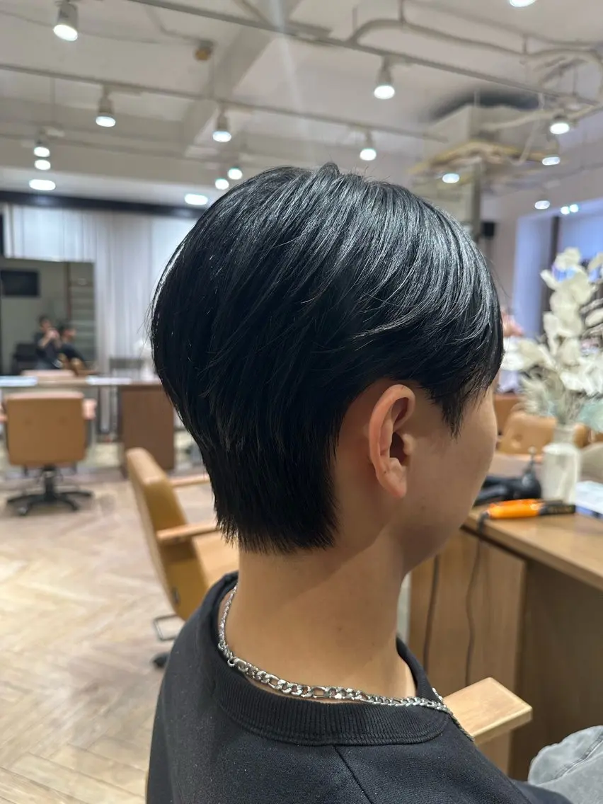 ショート メンズ メンズ特化/フェザー パーマ 和哉のヘアスタイル