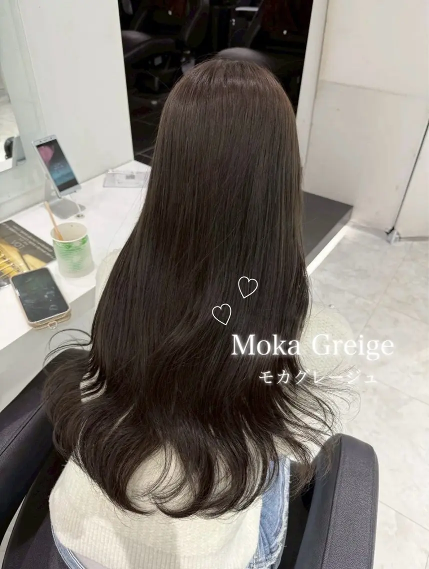 ロング カラー ヘアアレンジ 艶髪グレージュ🩶 maharuのヘアスタイル