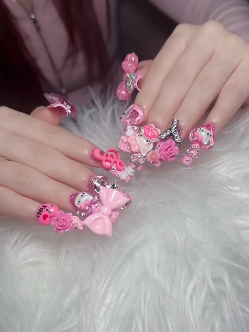 ネイル チークネイル 長さ出し フラッシュネイル フレンチネイル グラデーション ハンドネイル Lenie Nail Salonのネイルデザイン