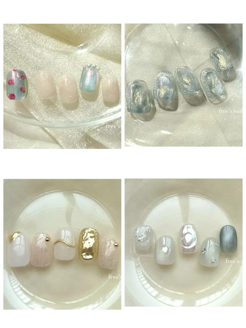 大人気🍭ハンド/オフ有無/ニュアンスアート4種/色、配置変更不可の写真