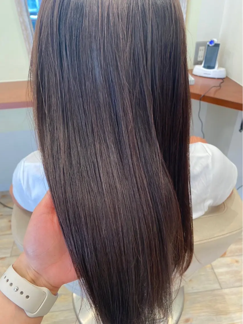 ロング パーマ カット 縮毛矯正 モデル様募集中🤍 rukaのヘアスタイル