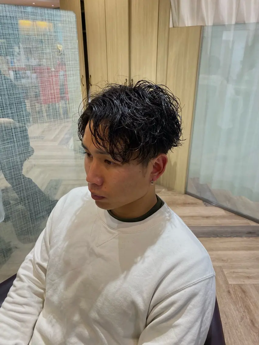 メンズ カット パーマ Yamada Ami🪐のヘアスタイル