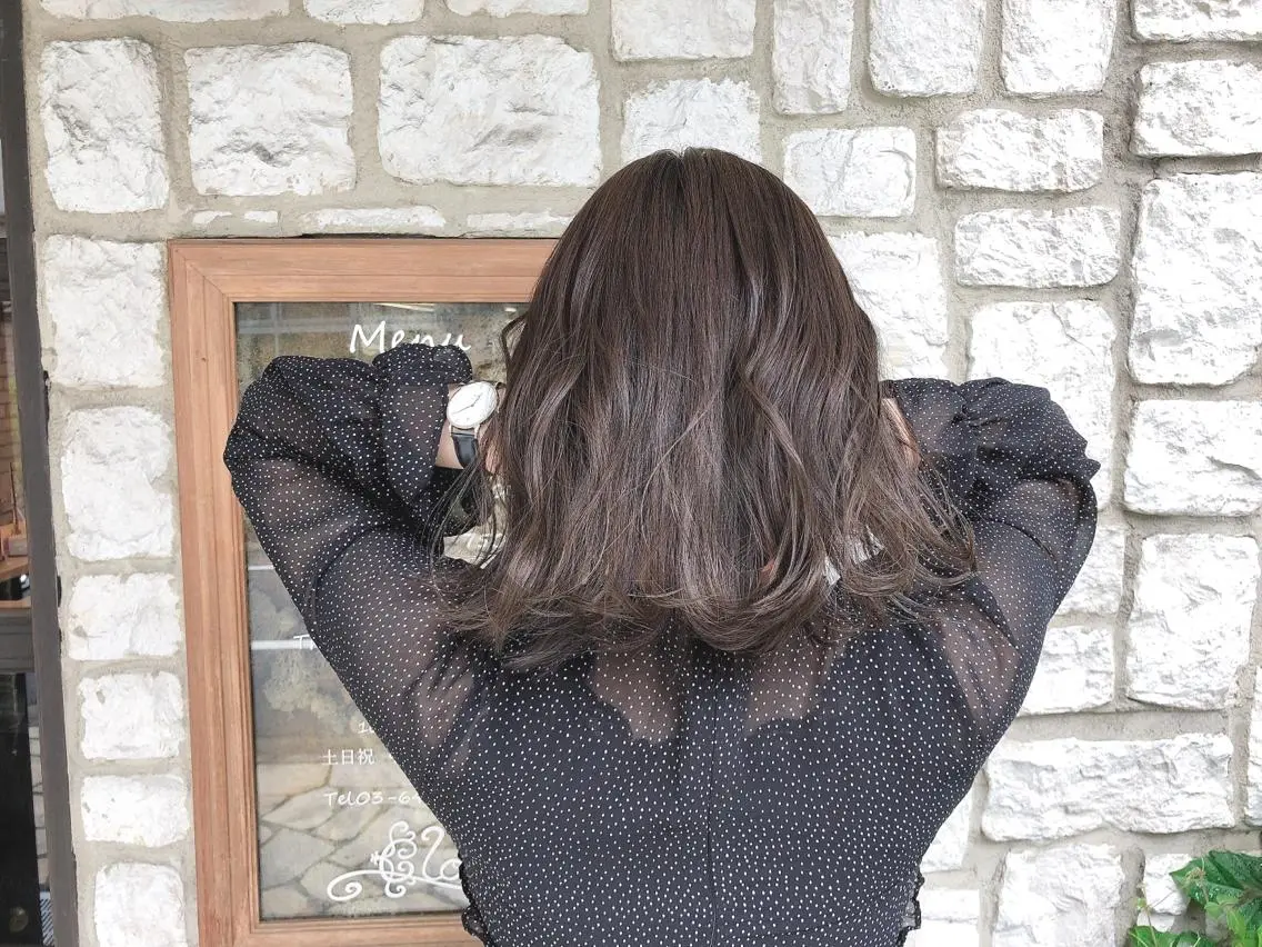 ミディアム カラー パーマ ヘアアレンジ メンズ キッズ ネイル マツエク・マツパ メンズ韓国風 ベージュカラー ショコラベージュ 韓国風マツエク ボブ カット 縮毛矯正 トリートメント 髪質改善/透明感 OAK兵庫のヘアスタイル