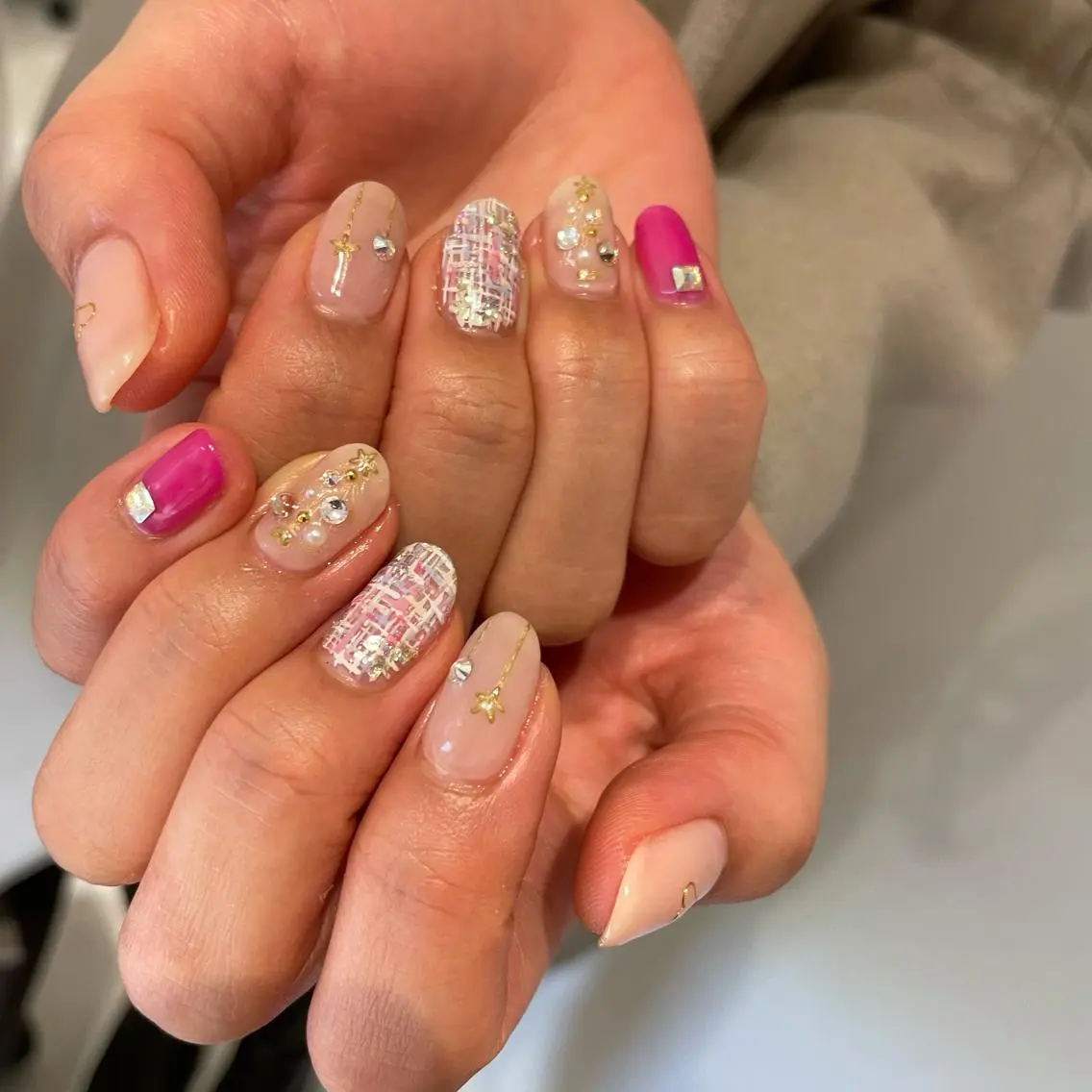 ネイル 冬ネイル クリスマス ハンドネイル MIUNail YUMIのネイルデザイン