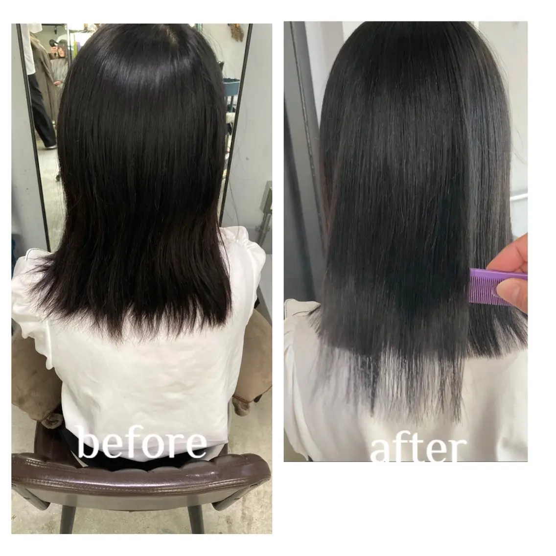 ミディアム 髪質改善 縮毛矯正 トリートメント 酸熱トリートメント カット ヘアカラー トリートメント 新井 広樹のヘアスタイル