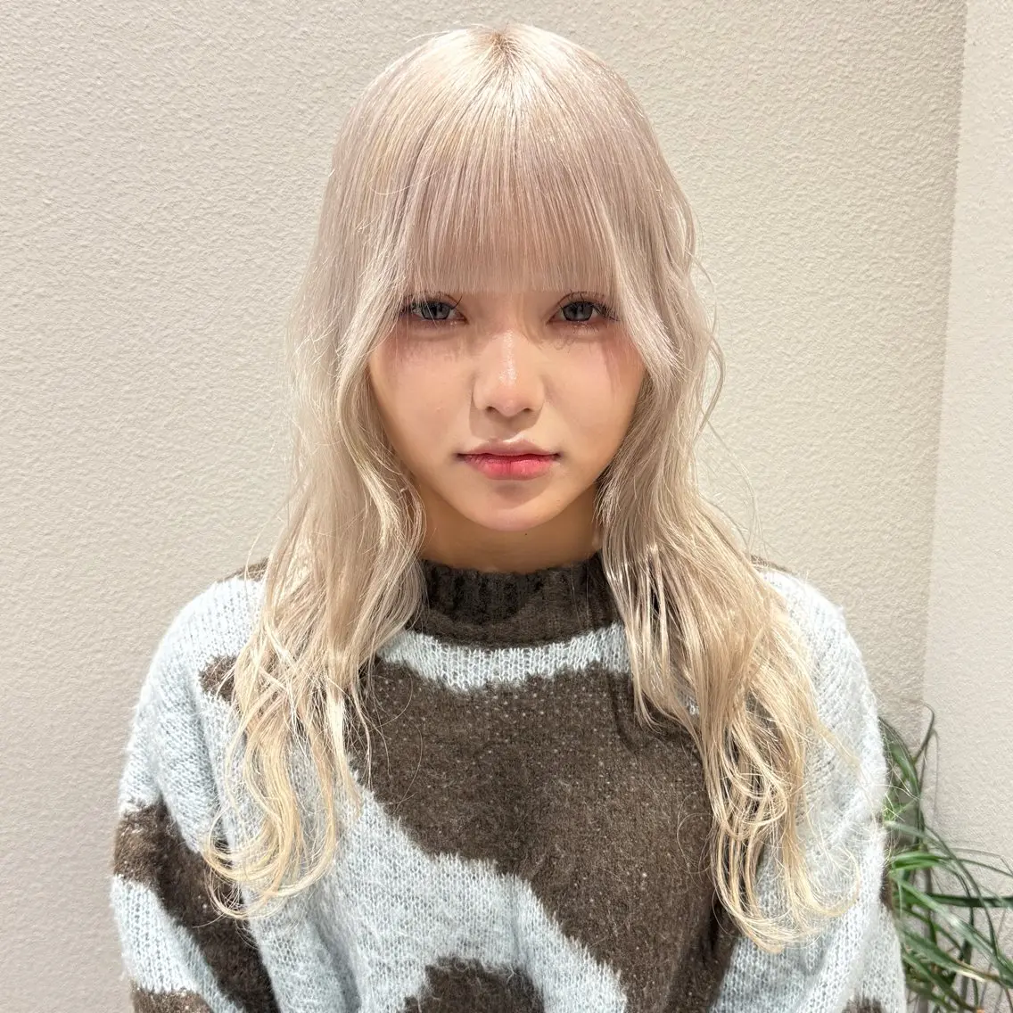 【🌸学生人気No.2🌸】ケアブリーチリタッチ(2センチ以下)+全頭艶カラー⭐️の写真