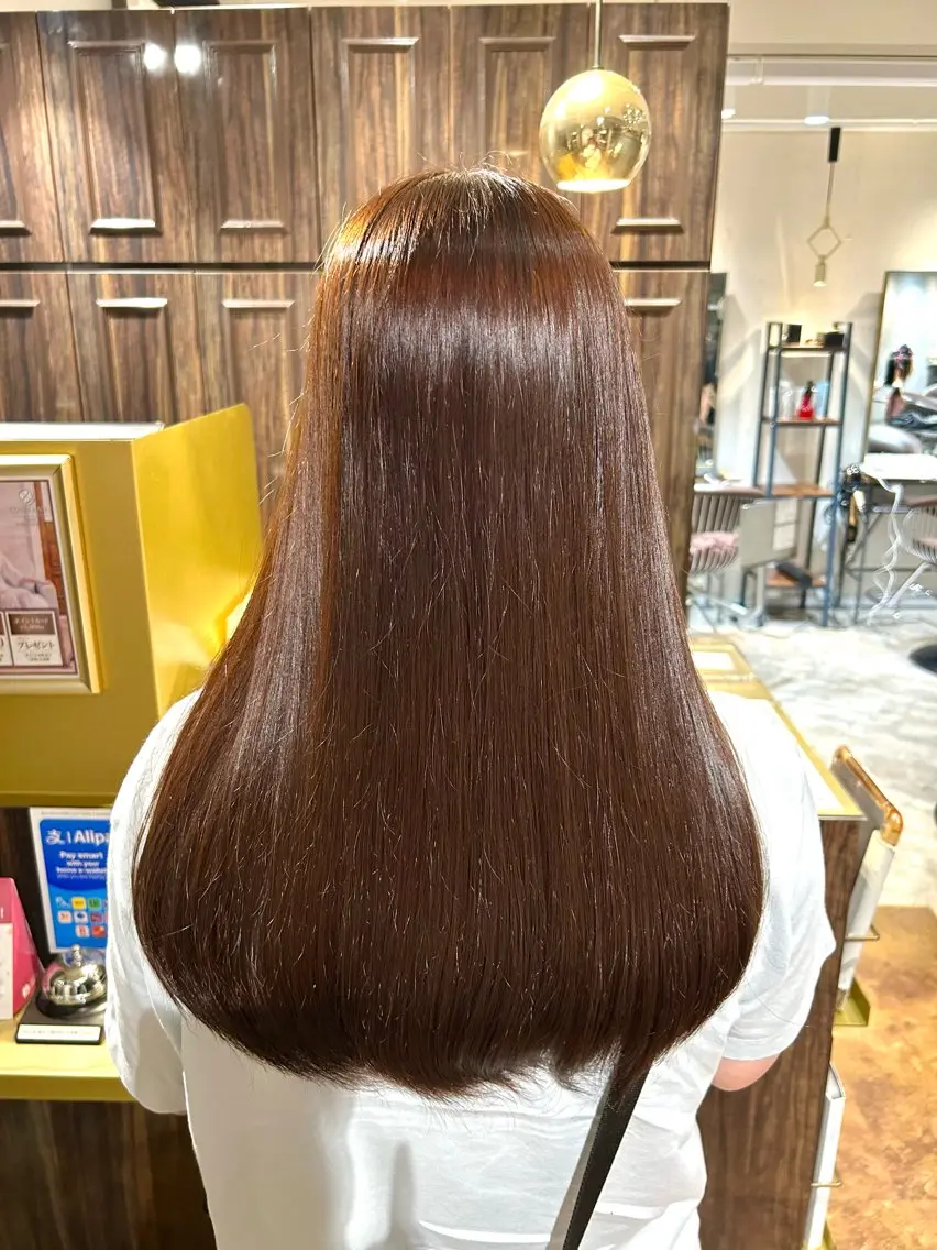 ロング カラー ブラウンカラー マロンブラウン 艶髪カラー🤍ྀི 強矢 美紗希🩷ྀིのヘアスタイル