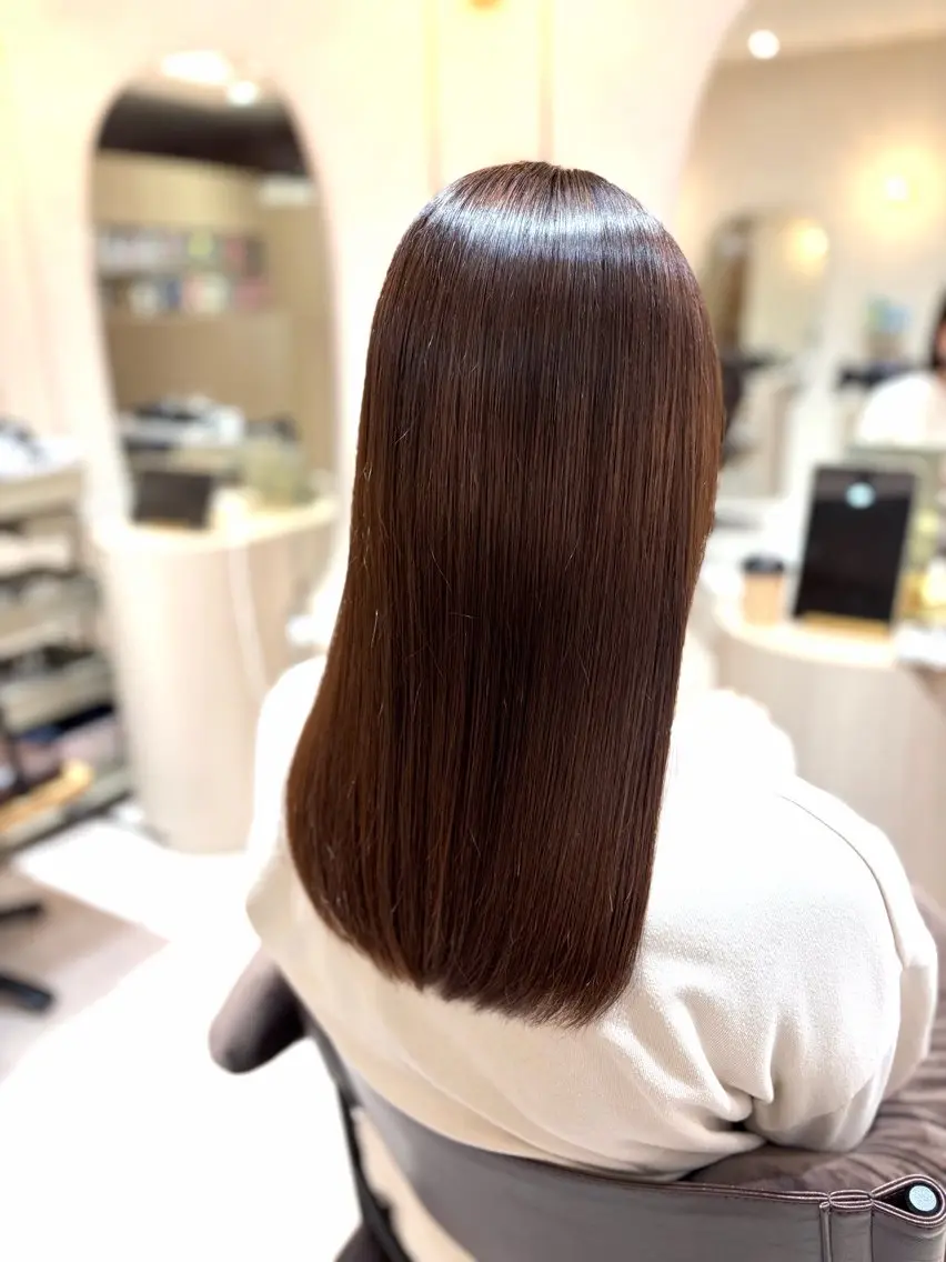 ロング カラー 菅原 渚のヘアスタイル