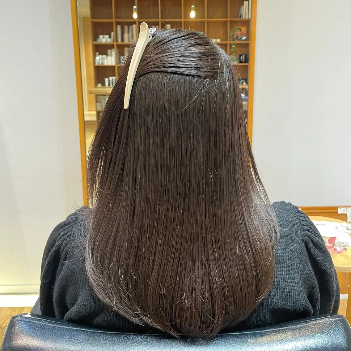 ミディアム パーマ 縮毛矯正 縮毛矯正 縮毛矯正/レイヤー 🌙児玉光瑠のヘアスタイル