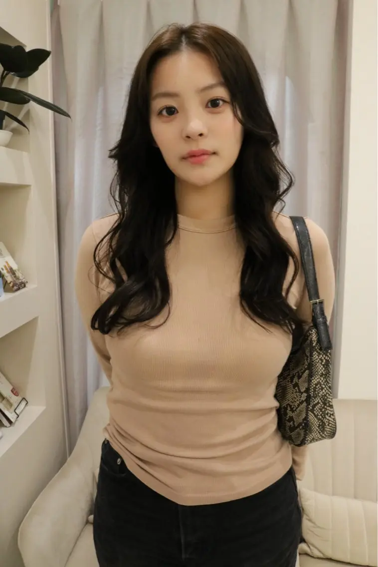 セミロング カラー 松村 澪里のヘアスタイル