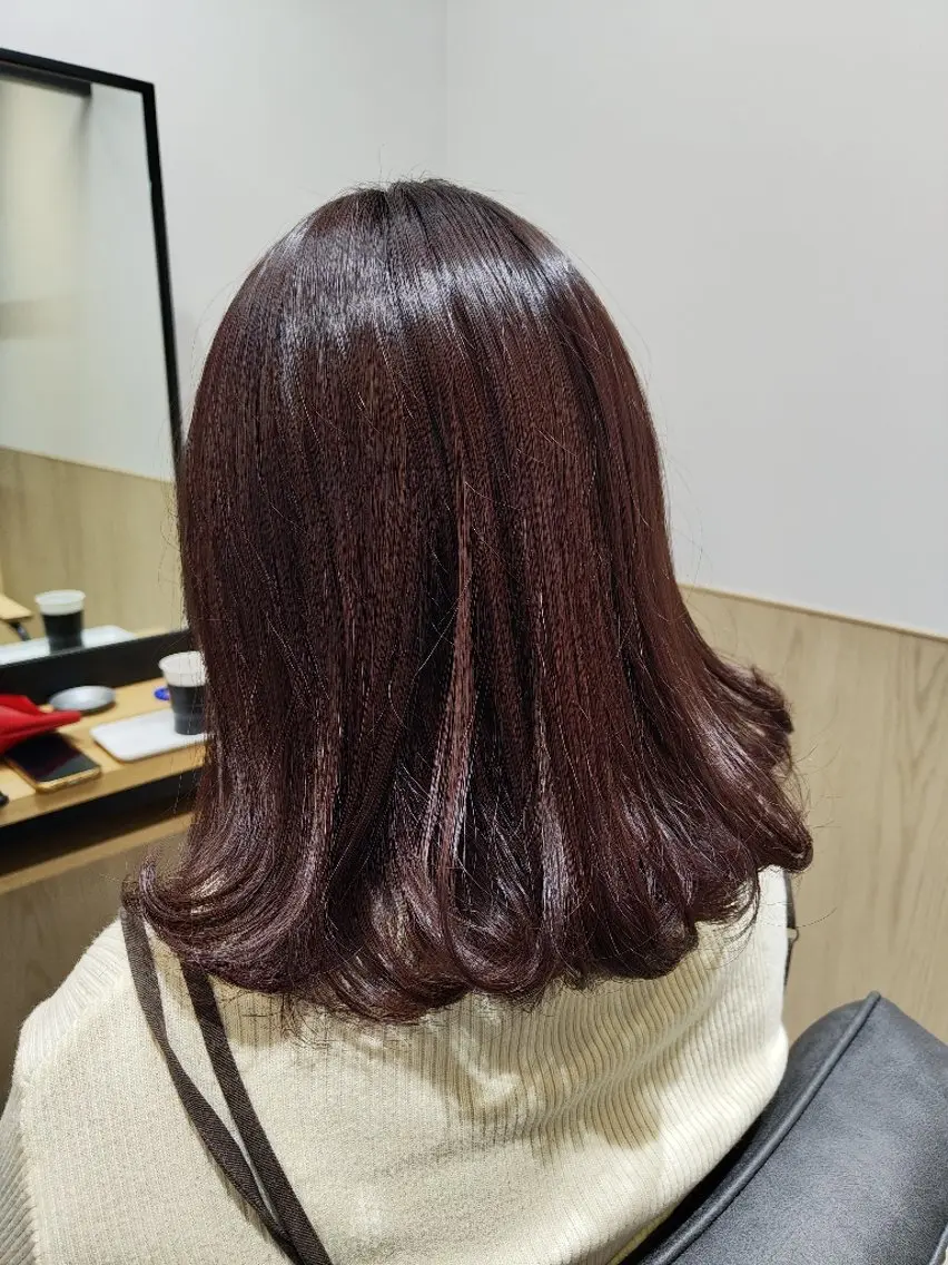 似合わせカット+艶カラー+クイックトリートメントの写真