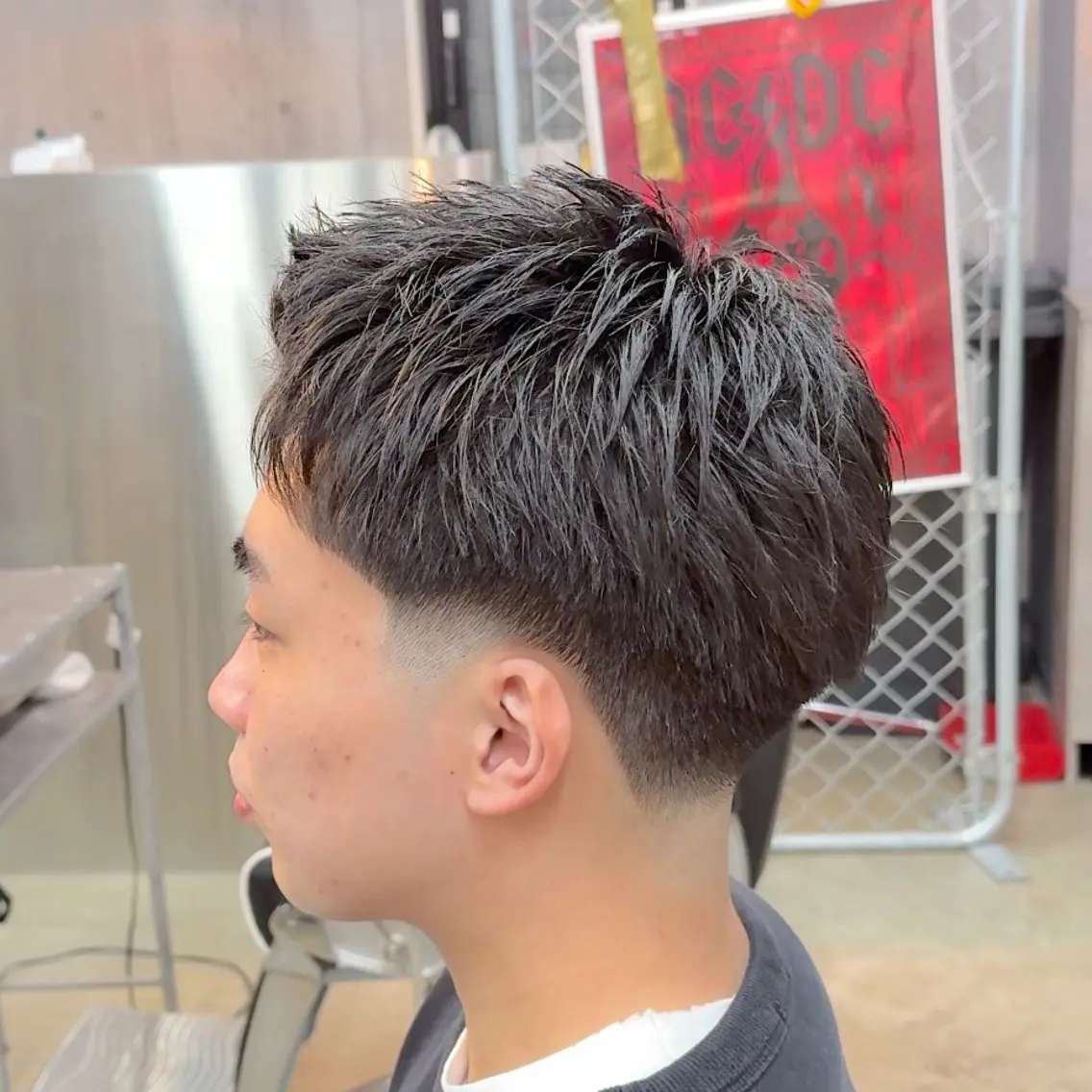 ショート パーマ ヘアアレンジ メンズ MENIN メンズ サロン 望月 涼太のヘアスタイル