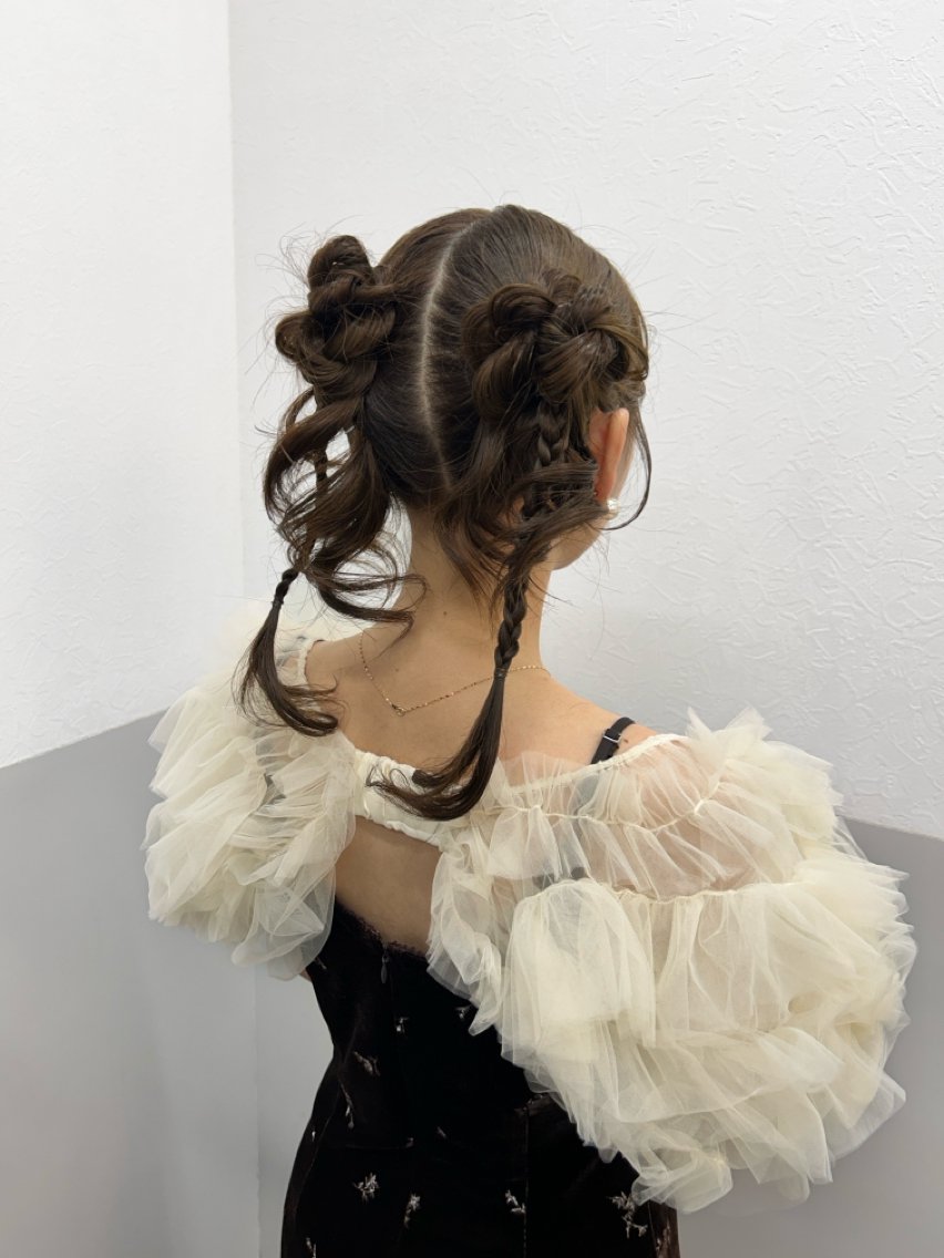 ロング ヘアアレンジ ヘアセット 薄田 珠美のヘアスタイル