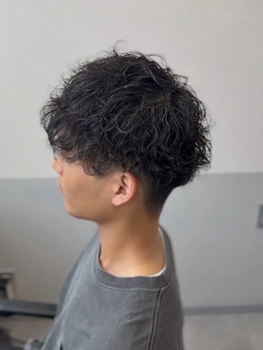 ショート パーマ メンズ カット パーマ トリートメント ヘッドスパ 【tocca茨木】 MOMOKAのヘアスタイル