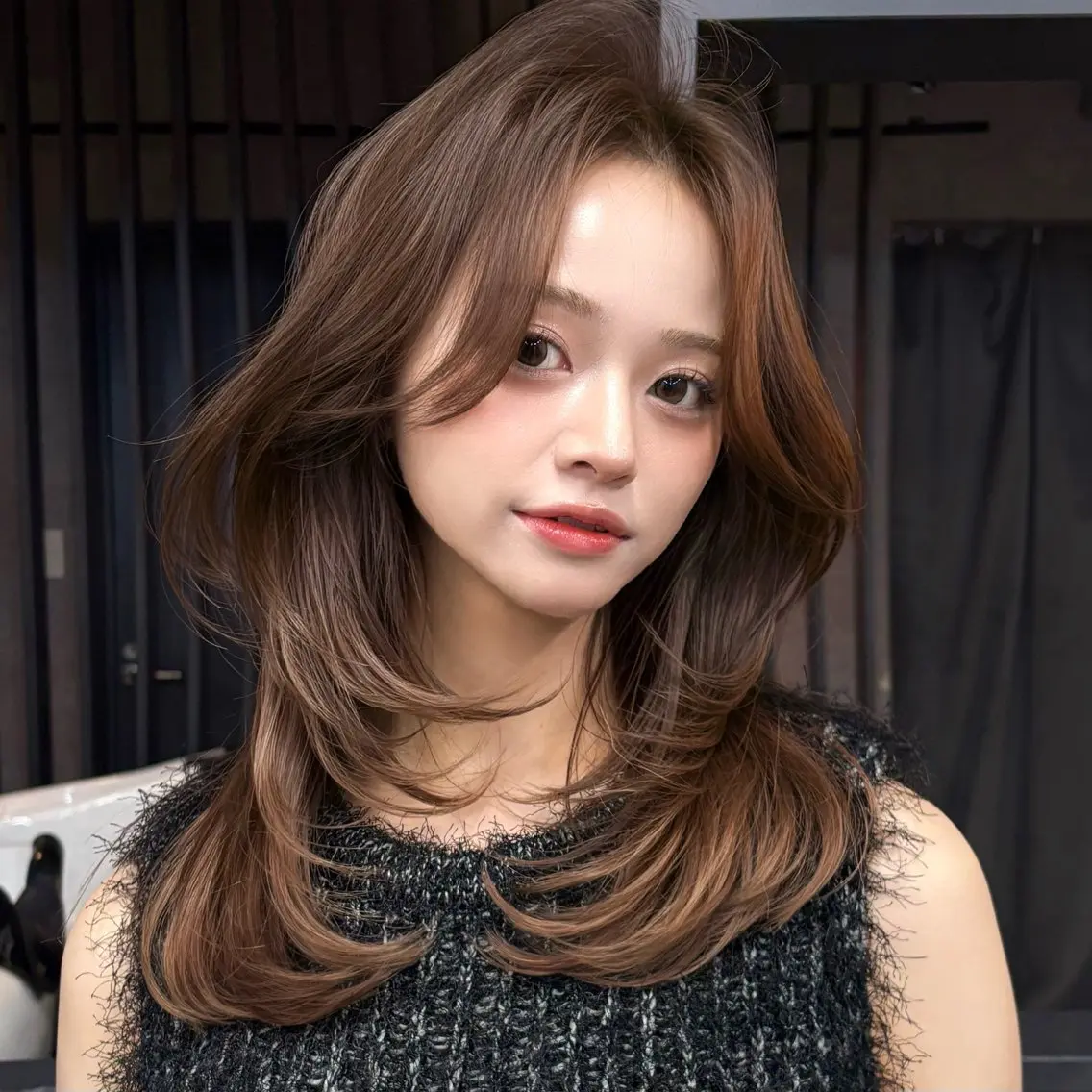 ✨人気No1✨小顔レイヤーカット+似合わせカラー+補修トリートメントの写真